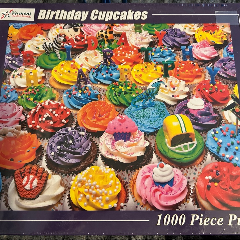 Vermont Birthday Cupcakes 1000 Piece Puzzle New!